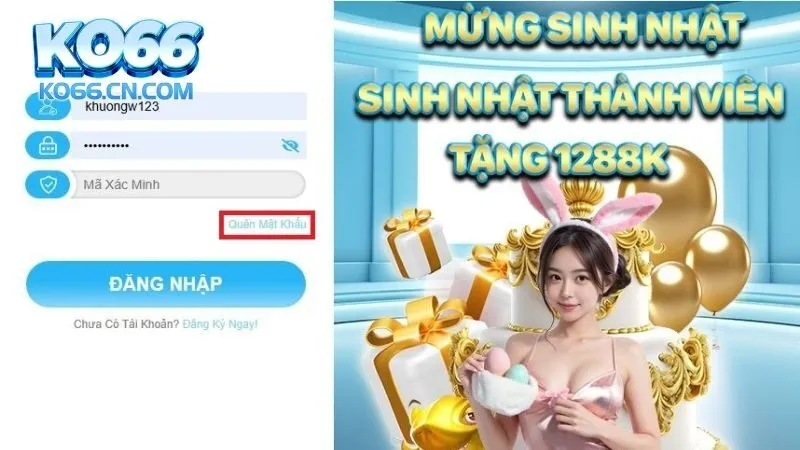 Hướng dẫn cách khắc phục hiệu quả việc quên mật khẩu KO66