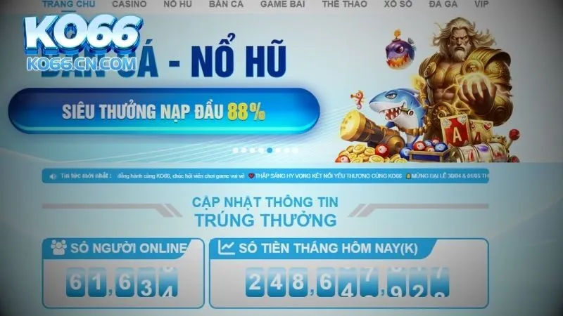 Truy cập link KO66 chính chủ -> Gửi yêu cầu